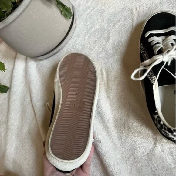 Madewell Sidewalk Low-Top Sneakers in Suede and Spot Calf Hair - Picture 10 of 12